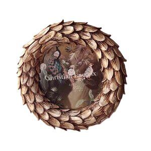 Christian Lacroix Gold Wreath Photo Frame Gold FOR 4" x 4"